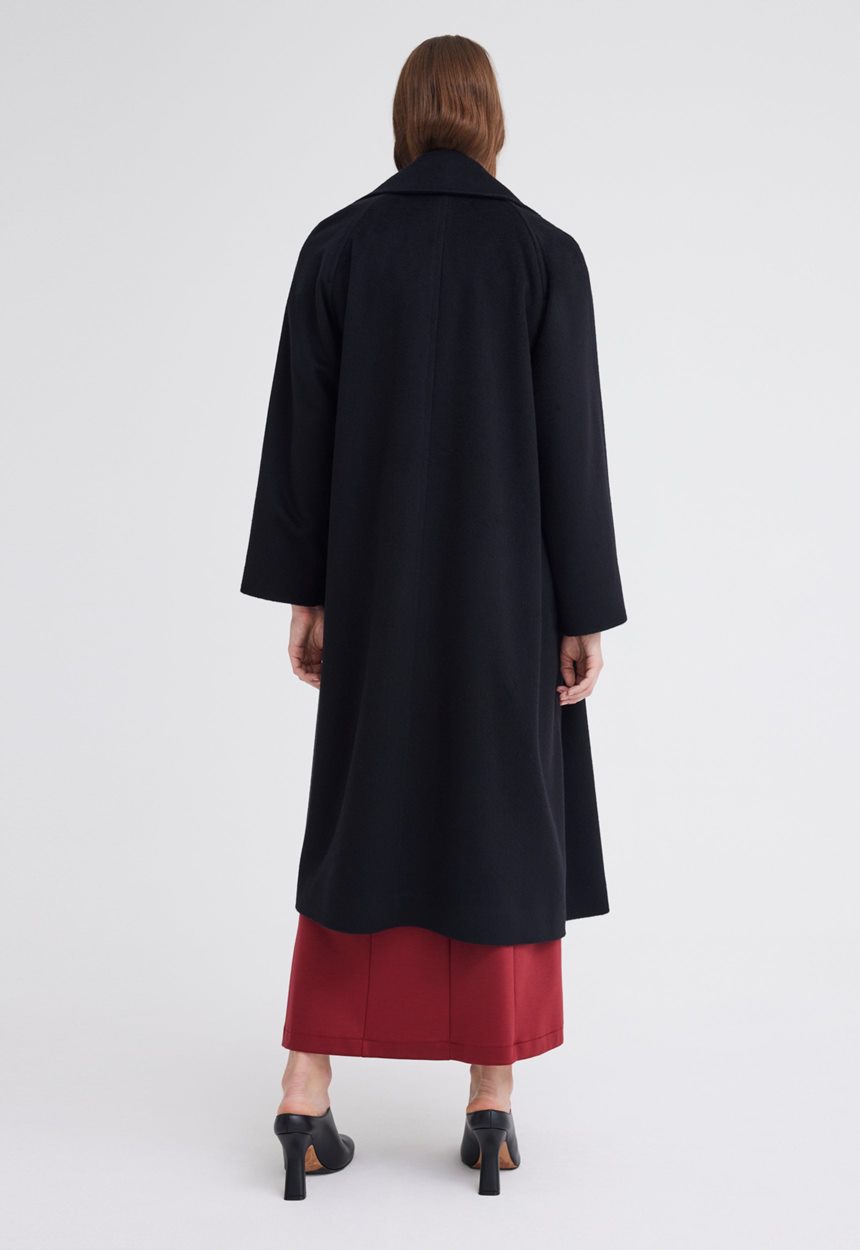 Jac + Jack Elite Cashmere Coat - Black